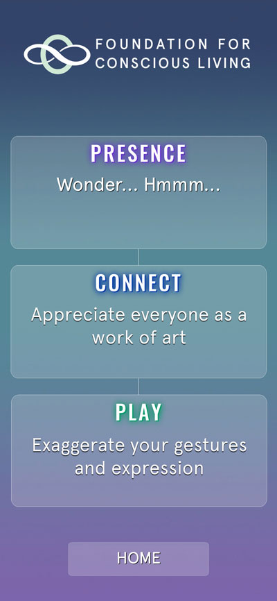 Presence-Connect-Play app prompts screen