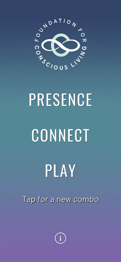 Presence-Connect-Play app home screen