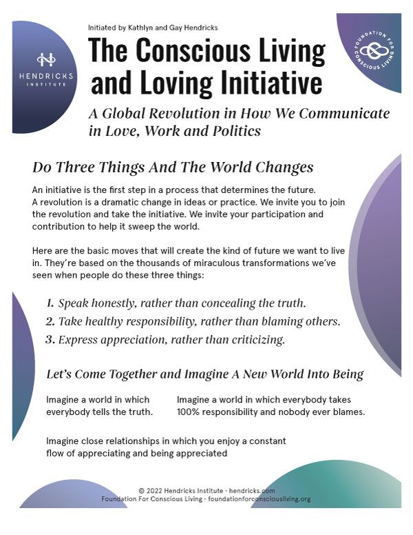 The Conscious Living And Loving Initiative